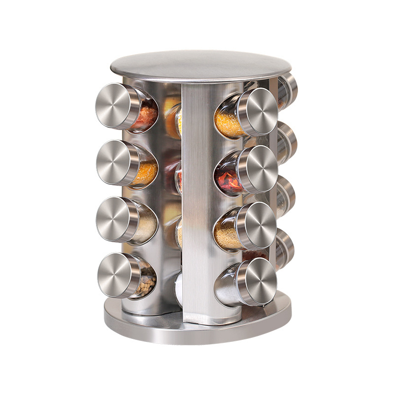 Rotating seasoning rack 